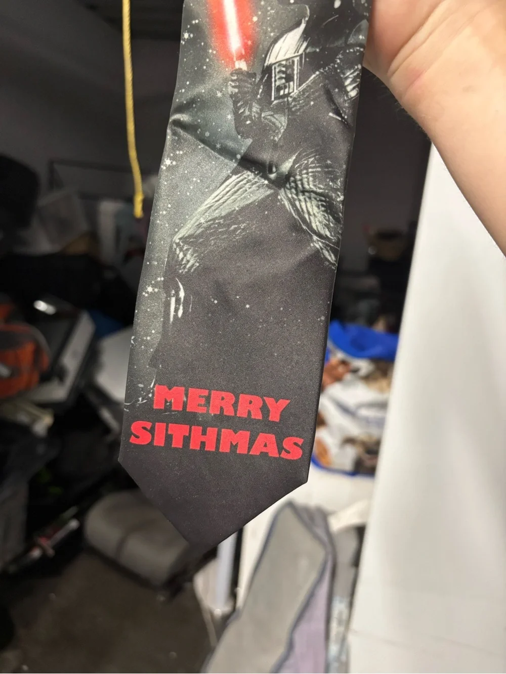 Kohl's Star Wars Darth Vader Black Tie with Red Lightsaber